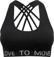 Women's  Seamless Sports Crop in black