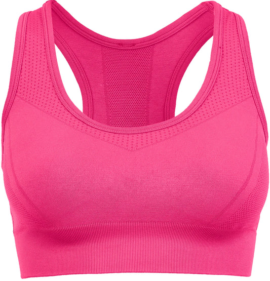 Women's  Seamless  Crop in Hot pink
